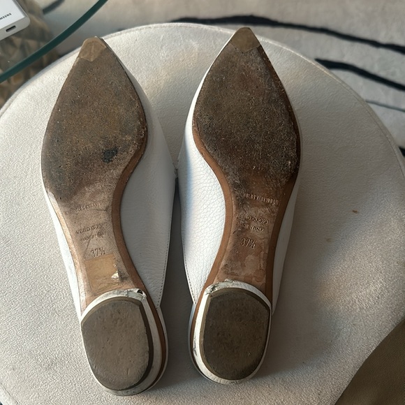 Nicholas Kirkwood Beya white pebbled backless flats - Picture 5 of 5